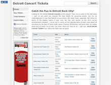 Tablet Screenshot of detroitconcerts.org